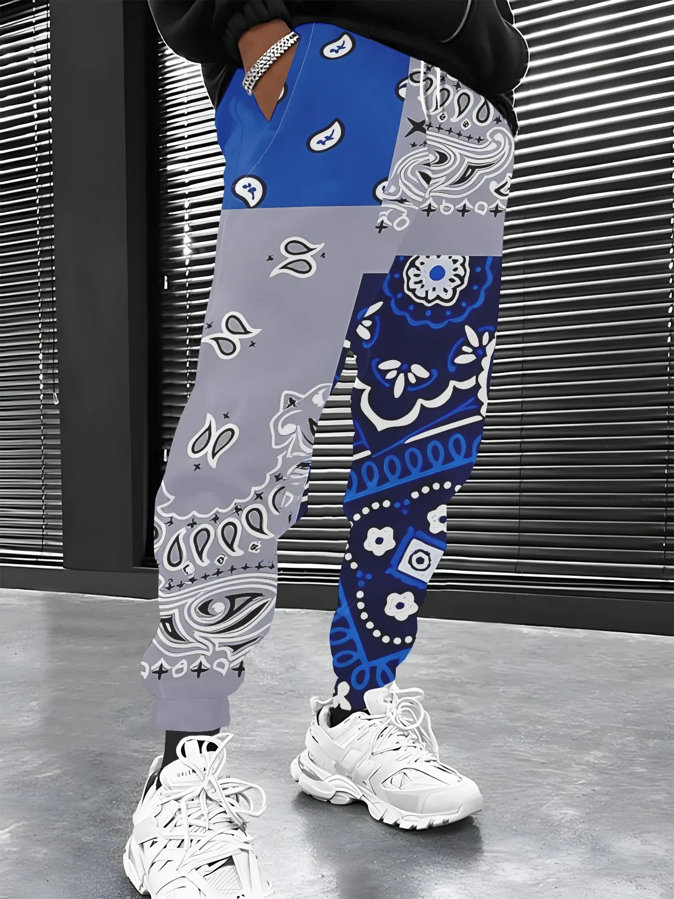 2026 Spring/Summer New Style Street Casual Stylish Simple Soft Comfortable 3D Patterned Print Men's Casual Pants