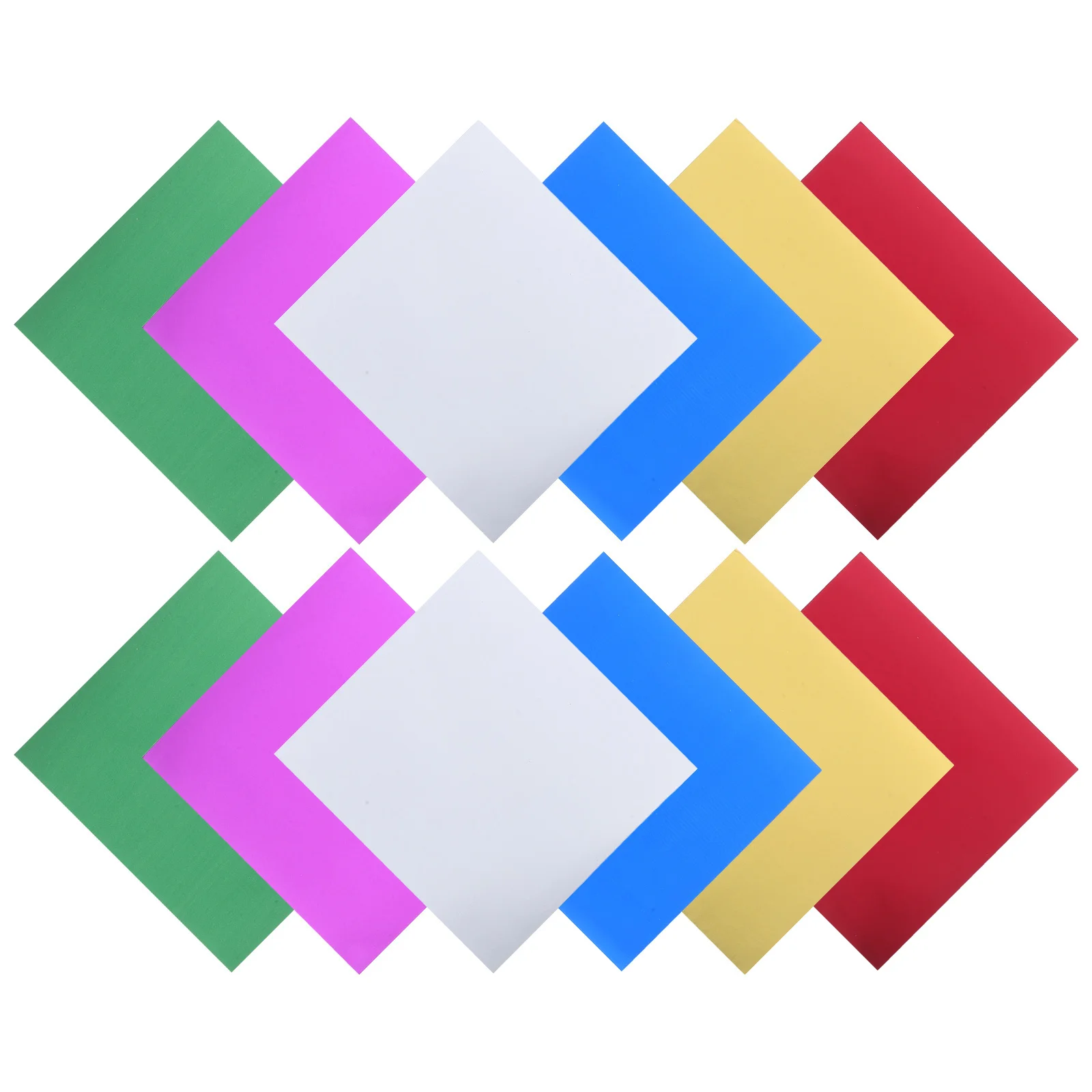 224 ورقة الألومنيوم احباط ورقة معدنية البطاقات مرآة ورق عاكس ل اوريغامي سكرابوكينغ بطاقة الحرفية احباط ورقة