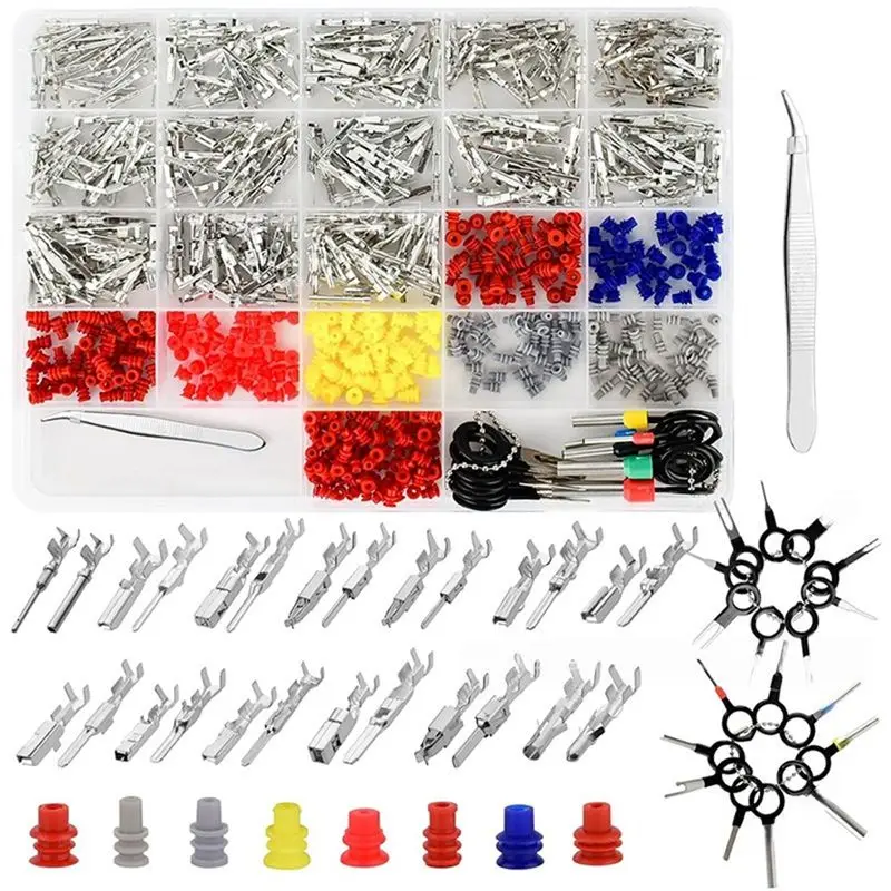769PCS 26Type Pins Connector Kit,Car Electrical Wire Connector Pins Terminal 1-3.5Mm Automotive Pin Connectors-ABQF