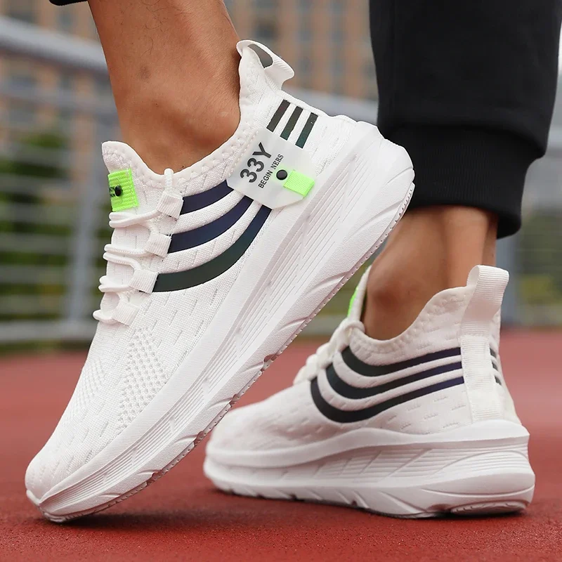 Herren Freizeitschuhe Modische und Atmungsaktive Mesh-Flachschuhe 2026 Vulkanisierte Turnschuhe für Outdoor-Laufen und -Gehen – Detail 3