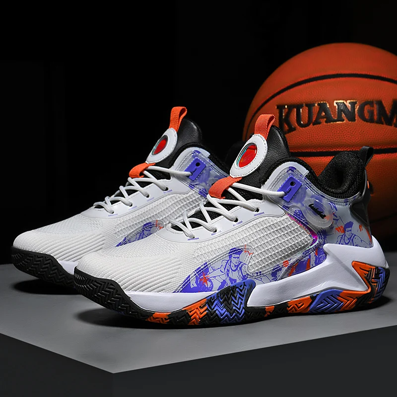 

Men's spring new casual versatile youth lightweight sports running shock-absorbing fly woven mesh breathable dad shoes