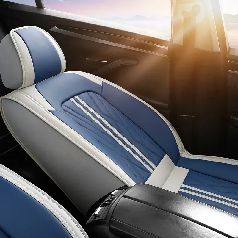 التغطية الكاملة العالمي بولي Leather الجلود مقعد السيارة يغطي لمازدا 3 CX-5 2 5 6 CX-3 CX-4 CX-7 CX-9 RX-8 CX-30 CX-50 اكسسوارات السيارات #5