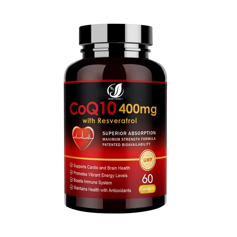 

Капсулы с коэнзимом Q10 400 мг, полезные для общего здоровья, подходят как мужчинам, так и женщинам, 60 капсул.