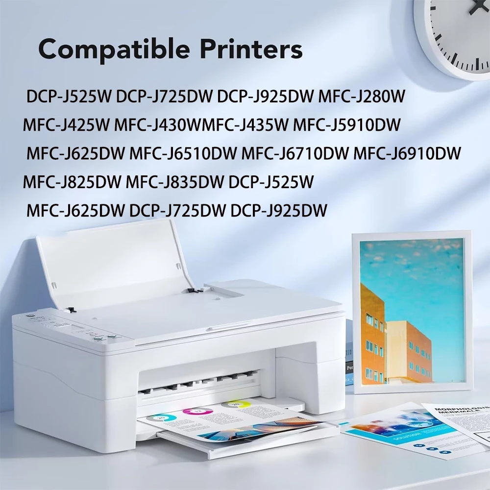 For Brother LC1280 LC-1280 XL LC1240 LC-1240 XL LC-1220XL Ink Cartridge for DCP-J525W DCP-925DW MFC-J430W J625DW J6510DW
