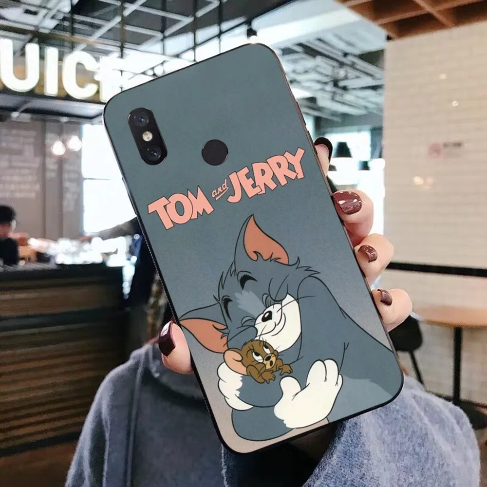 T-tom and J-Jerry cats mouse Phone Case For Xiaomi Mi 5X 8 9 10 11 12 lite pro 10T PocoX3pro PocoM3 Note 10 pro lite