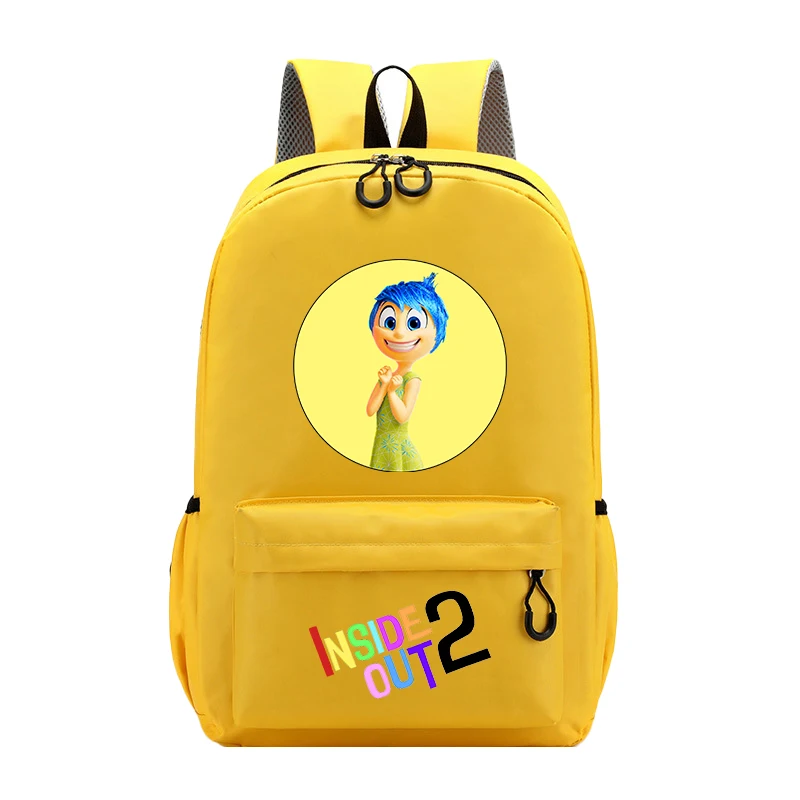 [Hot]Disney Inside Out 2 Backpacks Anime Cartoon Printed Shoulders Bag Back To School Gifts Large Capacity Stationery Storage