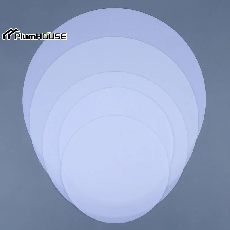 Translucent White Lampshade Diffuser 215-370mm Diameter 1mm Thick Round Diffuser Sheet For Drum Lampshades Pendants Light