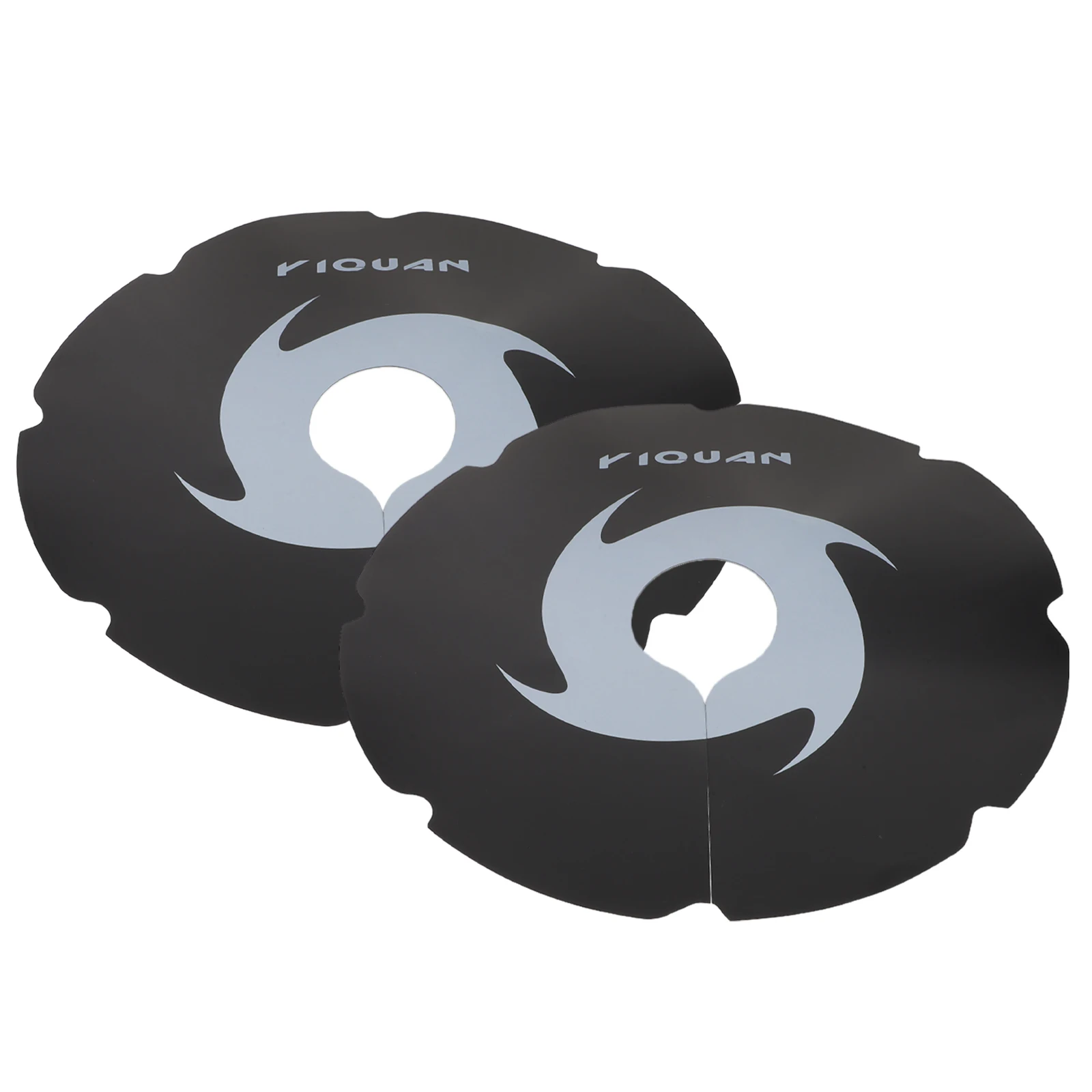 2 Pcs Bicycle Baffle Bike Disc Brake Dust Cover Protector Hub Black Accessories