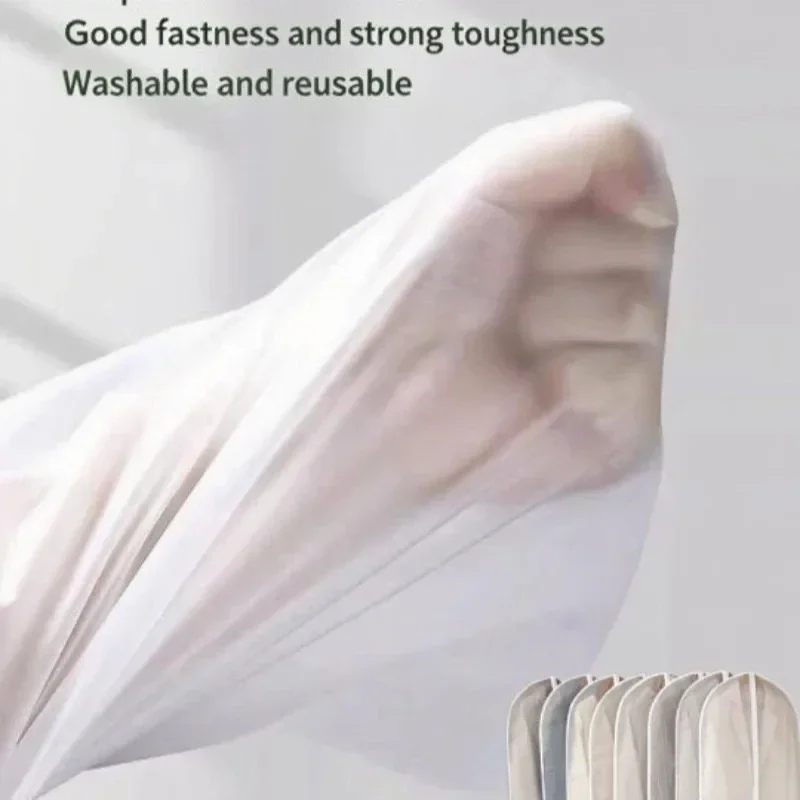 Dust Cover for Clothes Transparent Thickened Washable Dust Bag Household Dust Cover Coat Suit Cover Hanging Clothes Bag - view 3