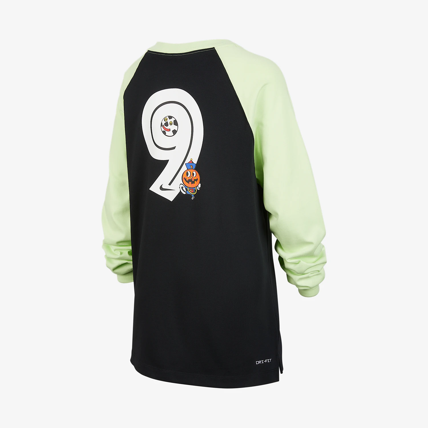 Nike genuine Dri FIT children's patchwork sports loose long sleeved top IO0098-010 view 2
