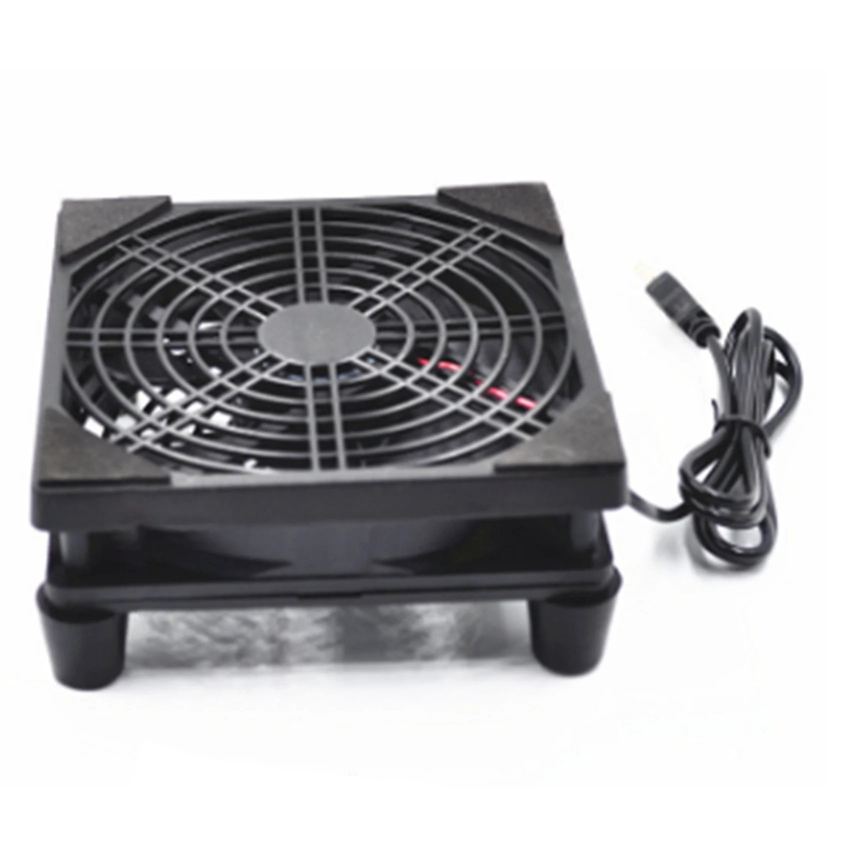 2Pcs 120Mm Fan Router Cooling Fan Diy Pc Cooler Box Tv Wireless Silent Dc 5V Power Usb 12Cm With Screws Protective Net - view 2