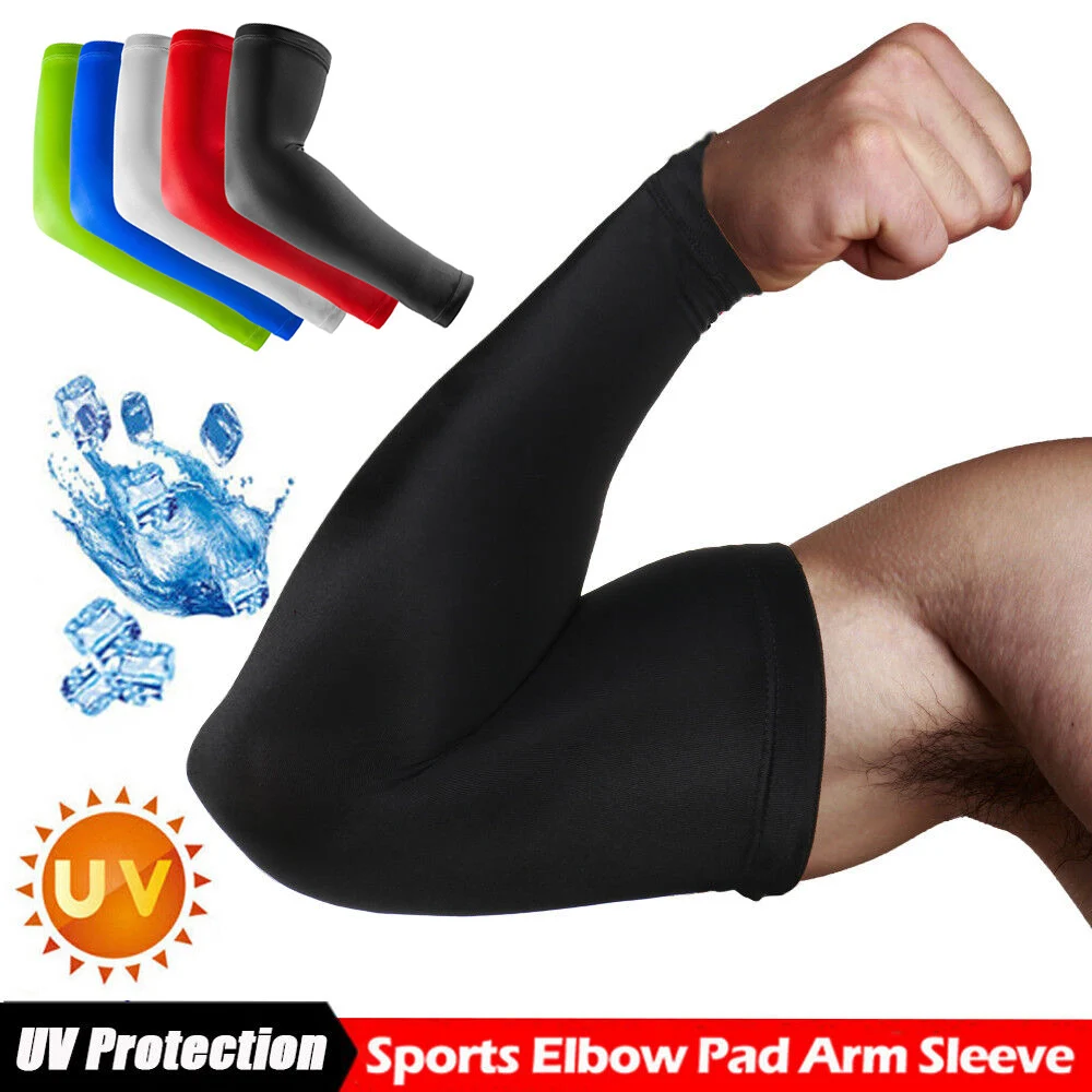 

1Pair Basketball Arm Sleeves Lengthen Breathable Compression Arm Warmers Cycling Running Sunscreen Protection Arm Elbow Support