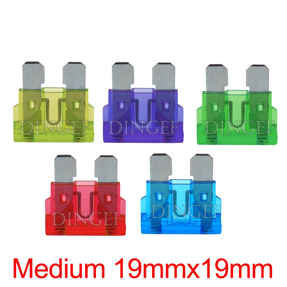 5PCS Car Fuse 2A 3A 5A 7.5A 10A 15A 20A 25A 30A 35A 40A Amp Clip Fuse Set for Car Truck 1A 2A 3A  Mini Small Medium Fuses dingef