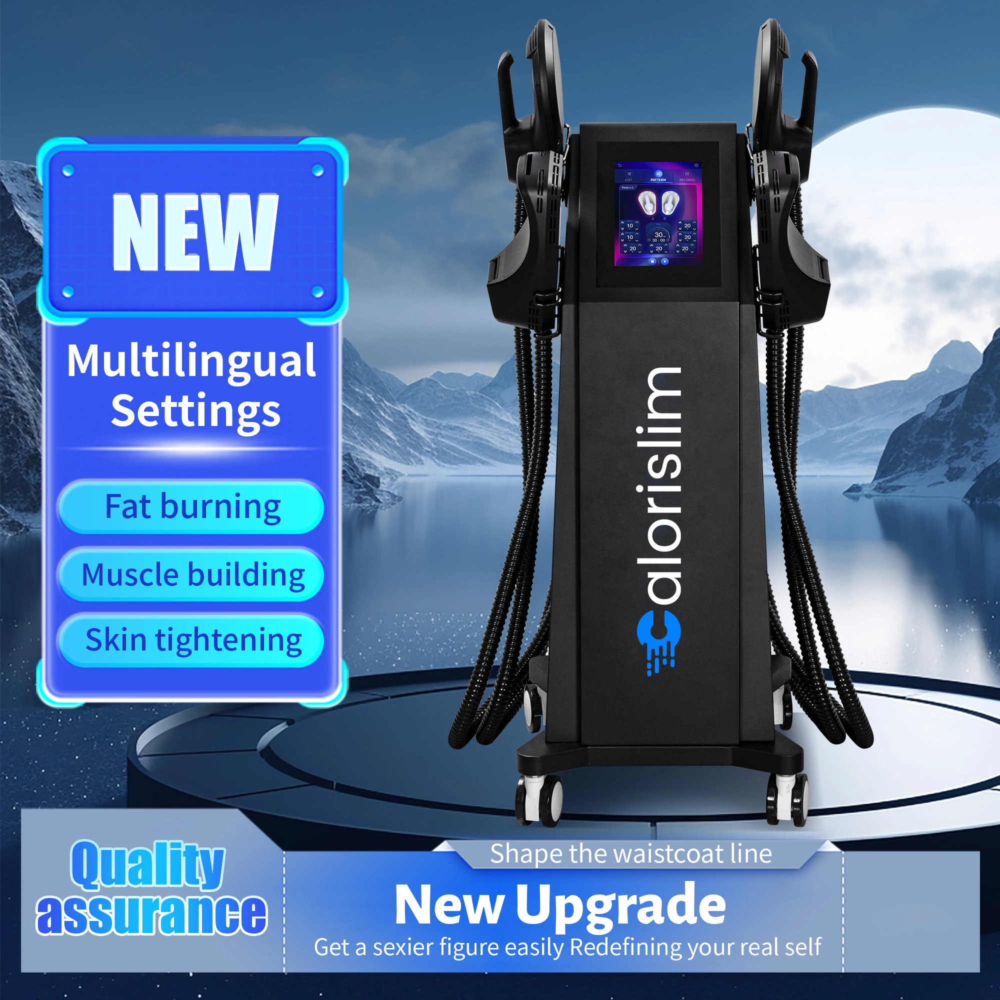 

EM PRO Ultra Terapia 15 Tesla 6500W Hiemt perder peso EMS cuerpo delgado estimulación muscular profesional Ems zero NEO máqu