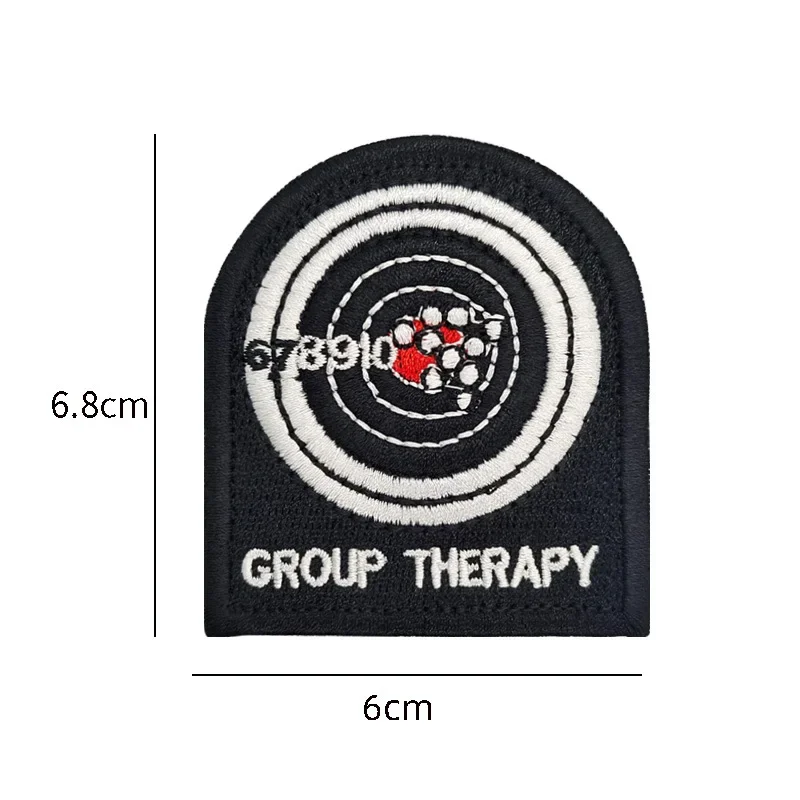 Military stickers with 10 rings, fabric bag, badge for group therapy, patch, embroidery, backpack, magic hat, badge, applique