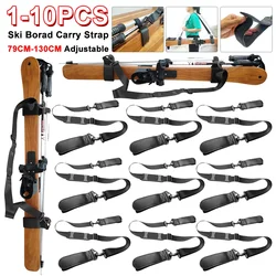 1-10pcs Ski Borad Shoulder Strap Ski Borad Carrying Adjustable Shoulder Sling Handle Straps Portable Outdoor Sports Skiing Tool