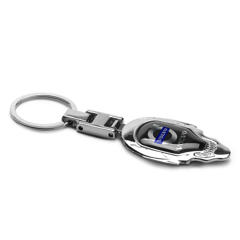 Car Key Chains Keyring Pendant Metal Keychain Holder Auto Accessories Car Styling For Volvo Rdesign T6 AWD C30 S60 S70 S80 S90