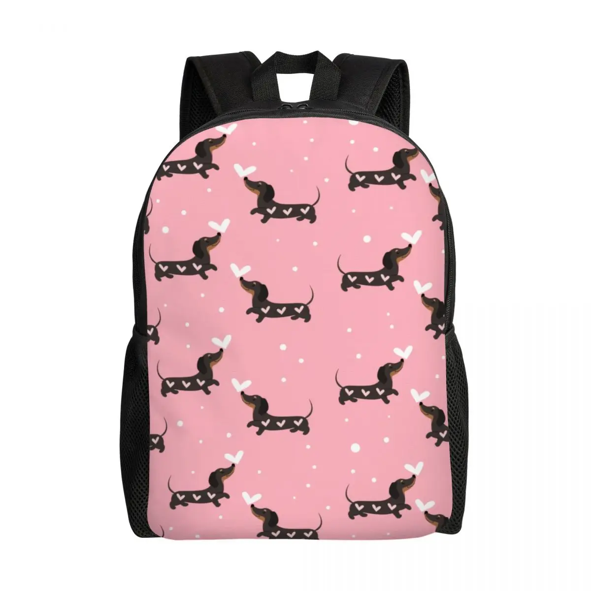 

Sausage Dog Backpack for Women Men Water Resistant College School Dachshund Bag Print Bookbag