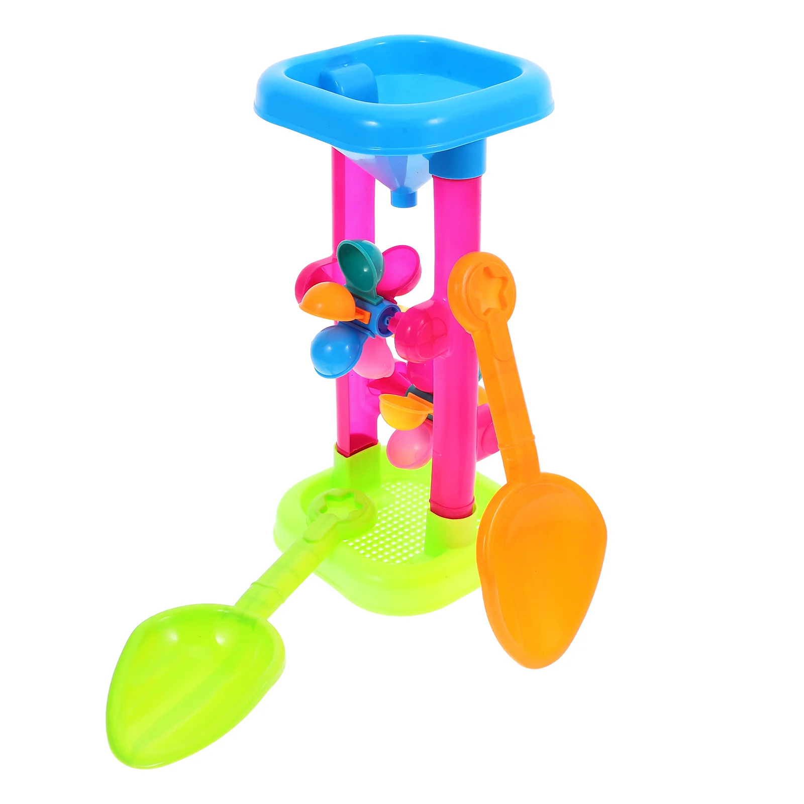 Sand Wheel Toy Hourglass Sandbox Beach Water Tower Plastic Toys for Toddlers