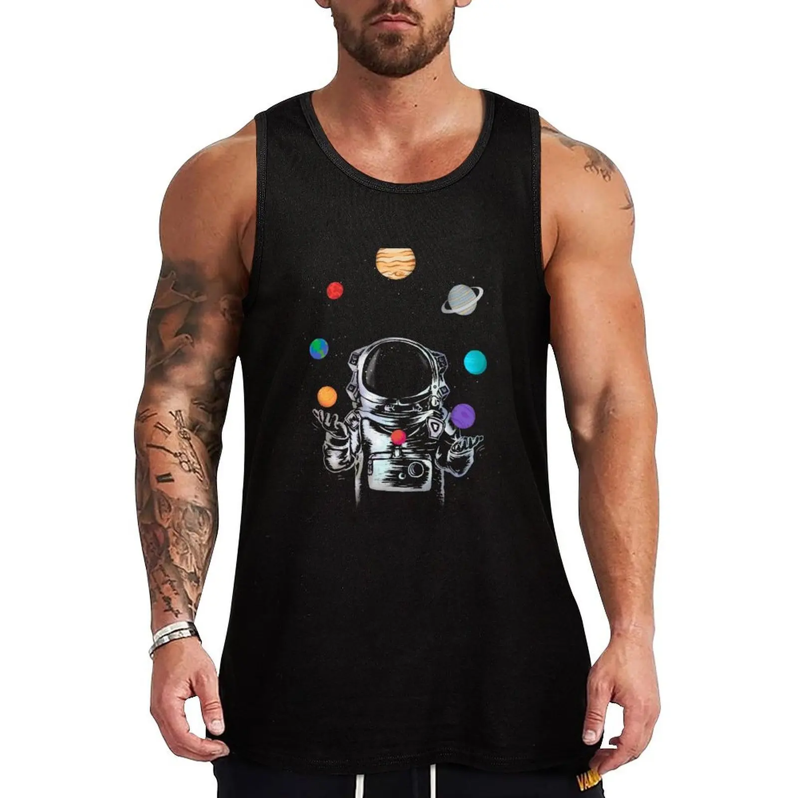 Space Circus Tank Top Solid Color Tank Top Regular Fit Comfort Undershirt