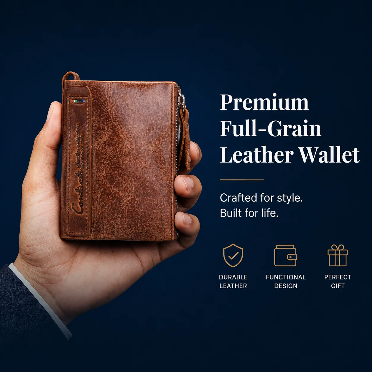 Interior Design Photo - Dompet Kulit Asli CONTACT'S untuk Pria