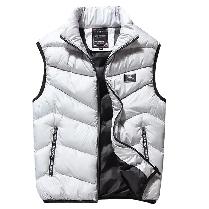 8XL 7XL Plus size vest men Brand Men Jacket Sleeveless Vests Winter Jackets man Casual Coats Men\'s Vest Cotton Thicken Waistcoat