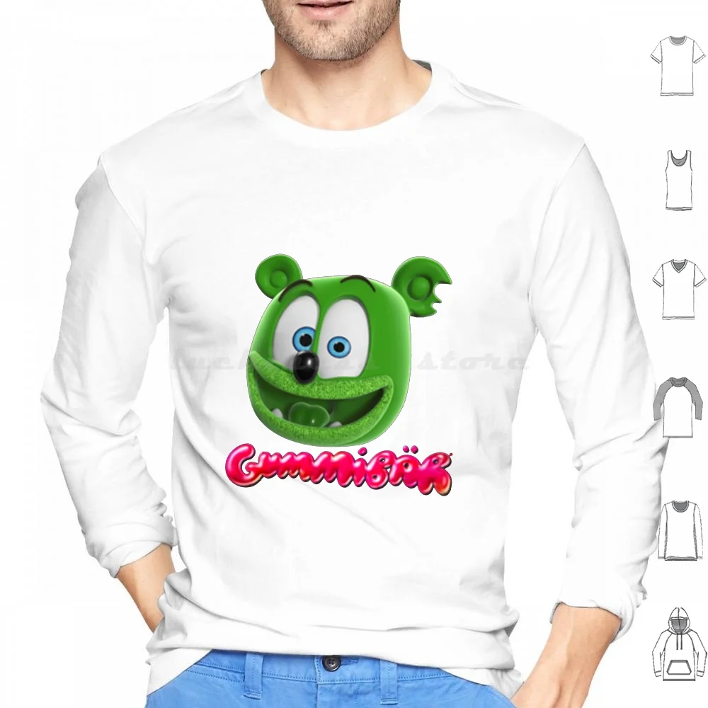 Gummibar The Gummy Bear , 2016 Hoodie cotton Long Sleeve Gummibar Gummy Bear Gummibars Logo Green Children Toys