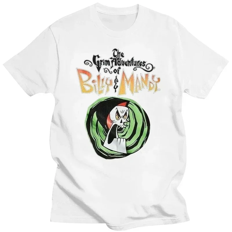 2024 Funny CARTOON  THE GRIM ADVENTURES OF BILLY AND MANDY Tops Tee T Shirt MENS CARTOON TEE T-Shirt New Unisex