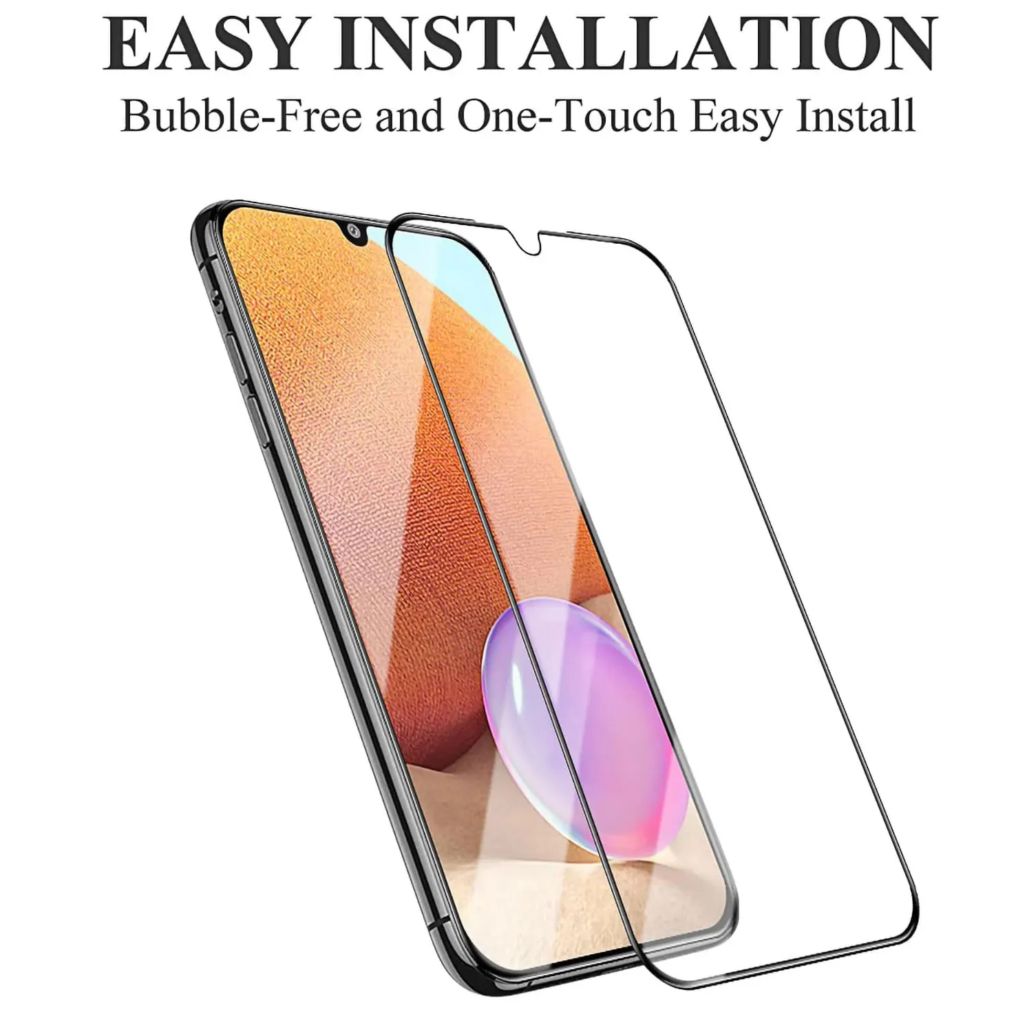 1–3 Stück Displayschutzfolie für Samsung Galaxy A02 A12 A22 A42 A52 5G A72 A03 A13 4G A33 A53 A73 A04 A14 A24 A54 9H gehärtetes Glas – Detail 5