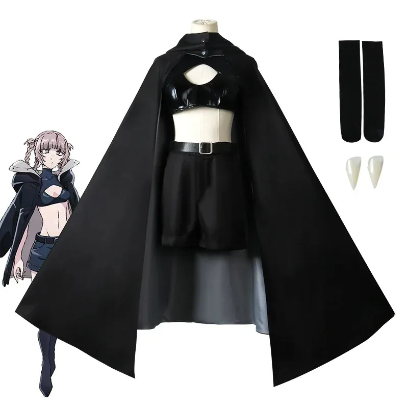 

Аниме Yofukashi No Uta Nanakusa Nazuna Call of The Night Косплей Костюм Хэллоуин Coak Cloak; 8's, 6;