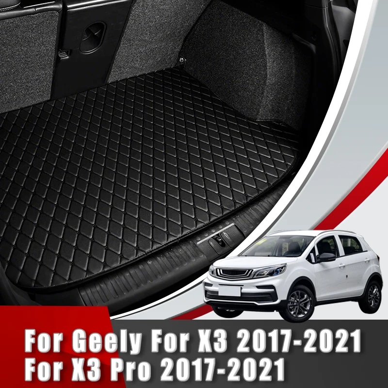 

Коврик в багажник автомобиля для Geely X3 2017-2021 и X3 Pro 2017-2021, кожаный, аксессуар для интерьера автомобиля