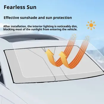 適用於雷諾梅甘娜2、3、Clio、Scenic、Duster、Kaptur、Captur、Logan、Laguna、Zoe、Koleos的汽車擋風玻璃遮陽罩 10 最佳銷售 梅甘娜2配件 - №4