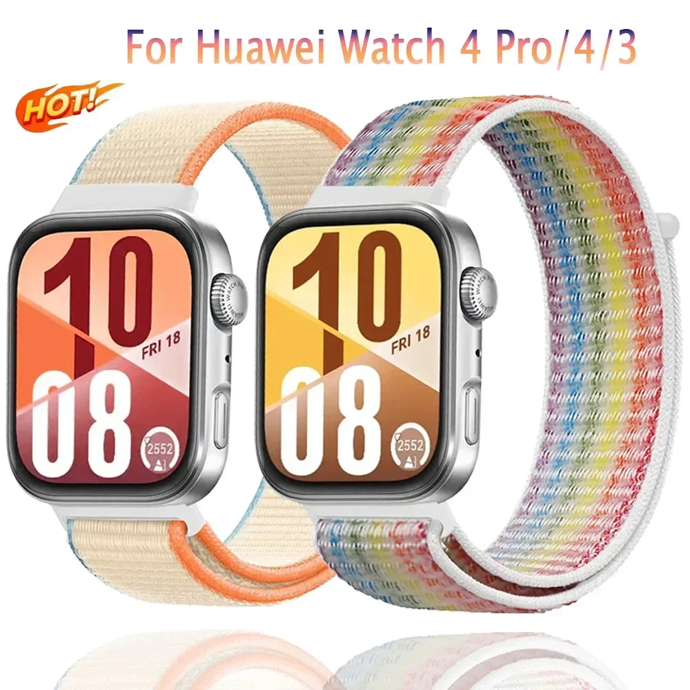 Original Nylonarmband für Huawei Watch 4 Pro/4/3, Sport, austauschbares Armband, Correa für Huawei Watch Fit 3/4/4 Pro, Armbandgürtel