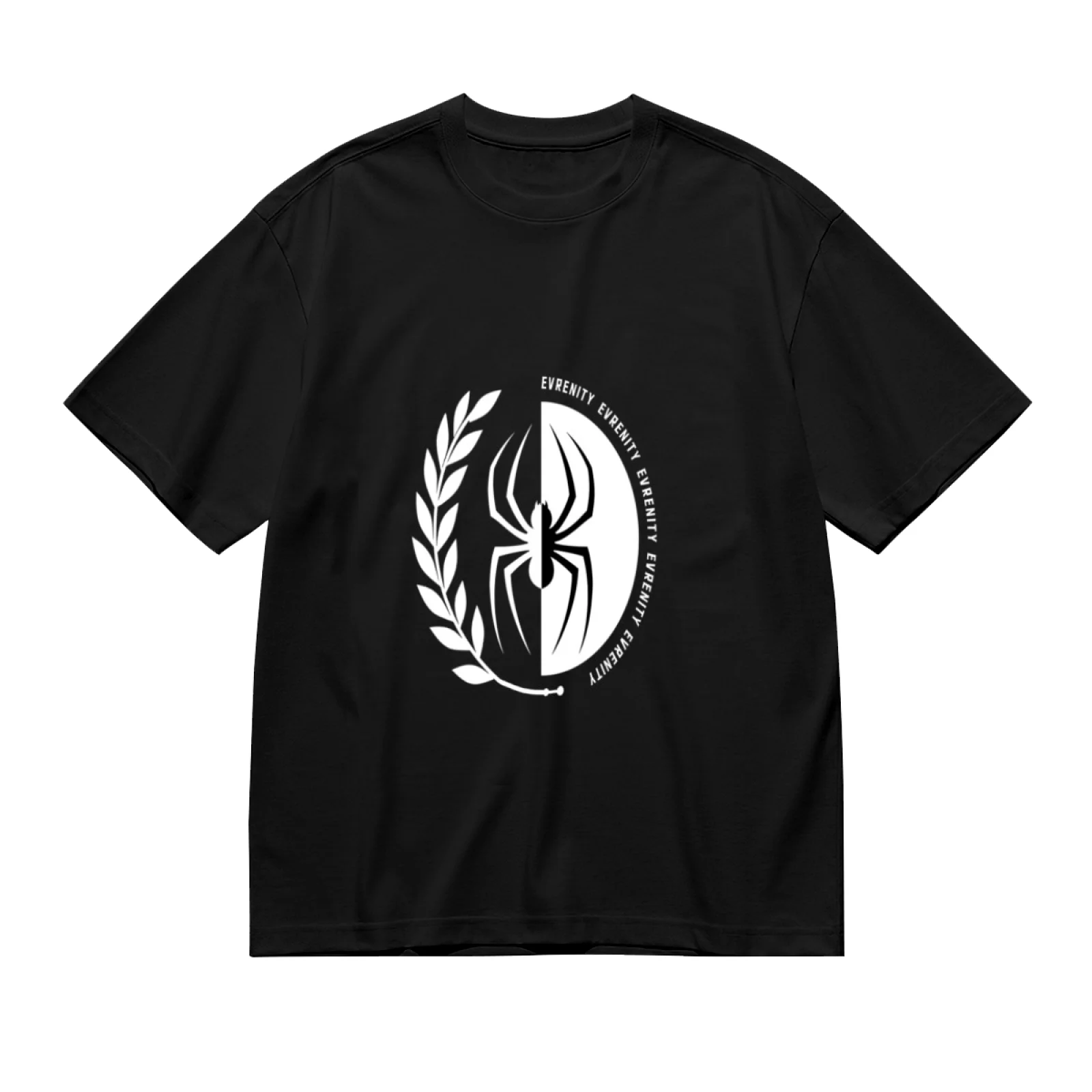 Black Spider Graphic T-Shirt Y2K Grunge Streetwear Unisex Oversized Tee Dark Aesthetic Harajuku Short Sleeve