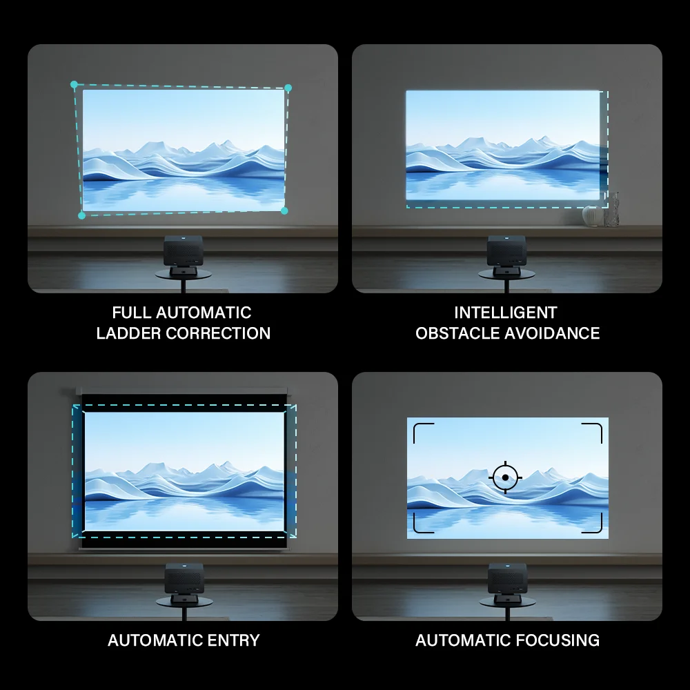 Proyektor Portabel HONGTOP 4K  - Home Cinema Usb ulasan dan harga