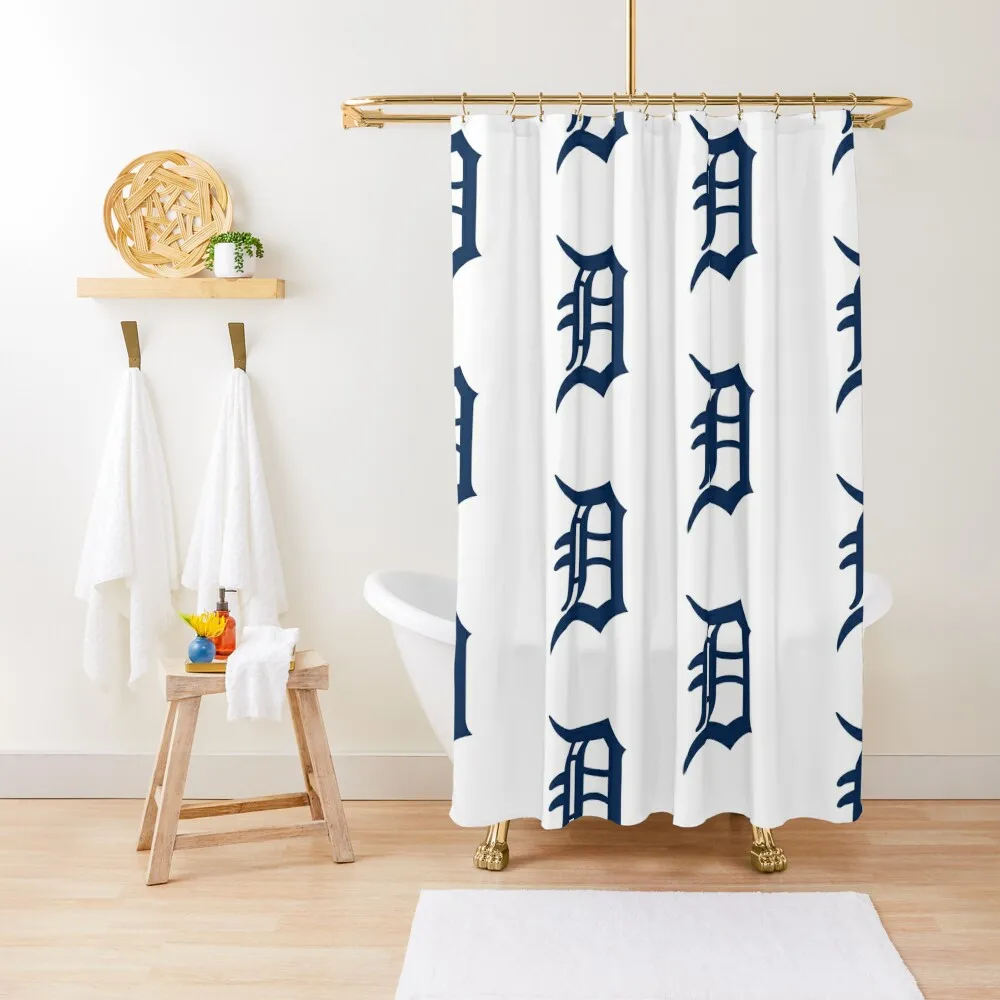 

NAVY-D-Detroit-Essential Shower Curtain Luxury Bathroom Shower Shower Bath For Bathroom Accessorys Curtain