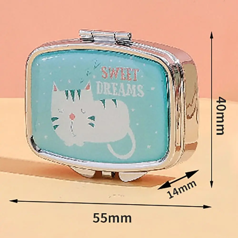 Portable Alloy Pill Case Glass Waterproof Storage Box Mini Sealed Organizer