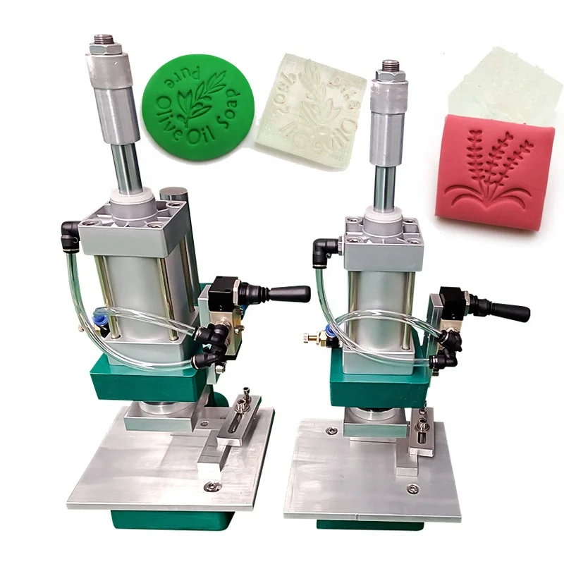 Small Manual Pneumatic Hydraulic Bath Bar Soap Press Stamping Shaping Machine Soap Making Machine for Logo Automatic Bar