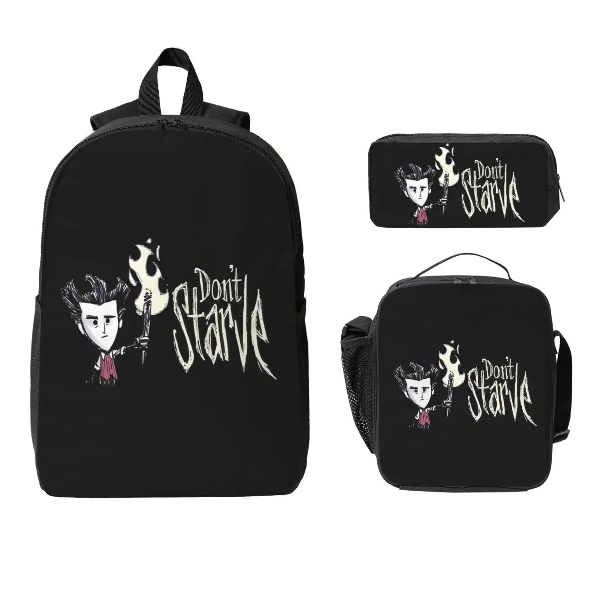 

Don T Starve Together Backpack Student BookBag School Bag Laptop Shoulder Bags 3ps Insulated Lunch Bag Pencil Case