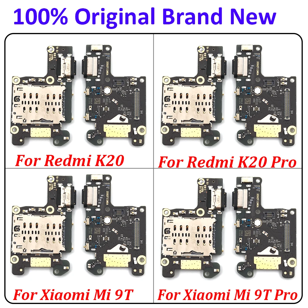 

100% Original USB Charger Charging Socket Port Flex Cable Dock Connector Micro Board For Xiaomi Mi 9T / Mi 9T Pro Redmi K20 Pro