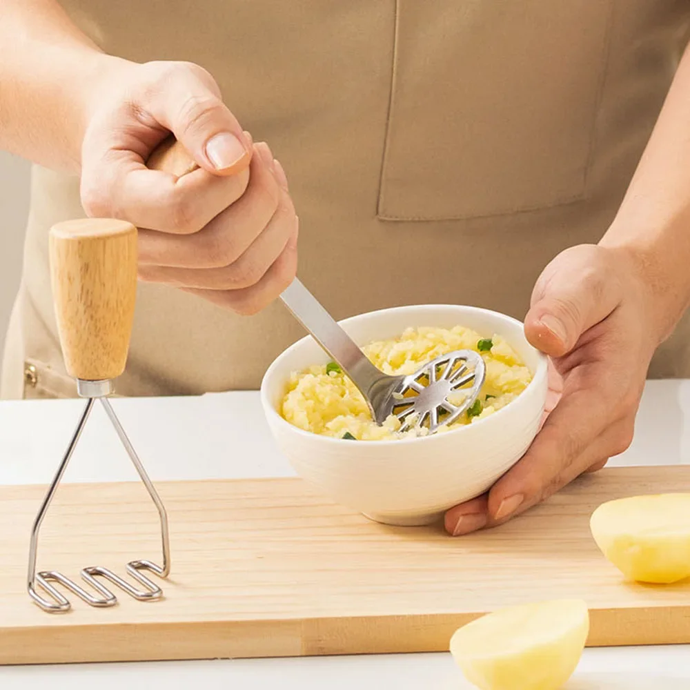 Mud Press Masher Puree Juice Maker For Baby Food Supplement Stainless Steel Potatoes Crusher Pusher Fruit Tools Kitchen Gadget