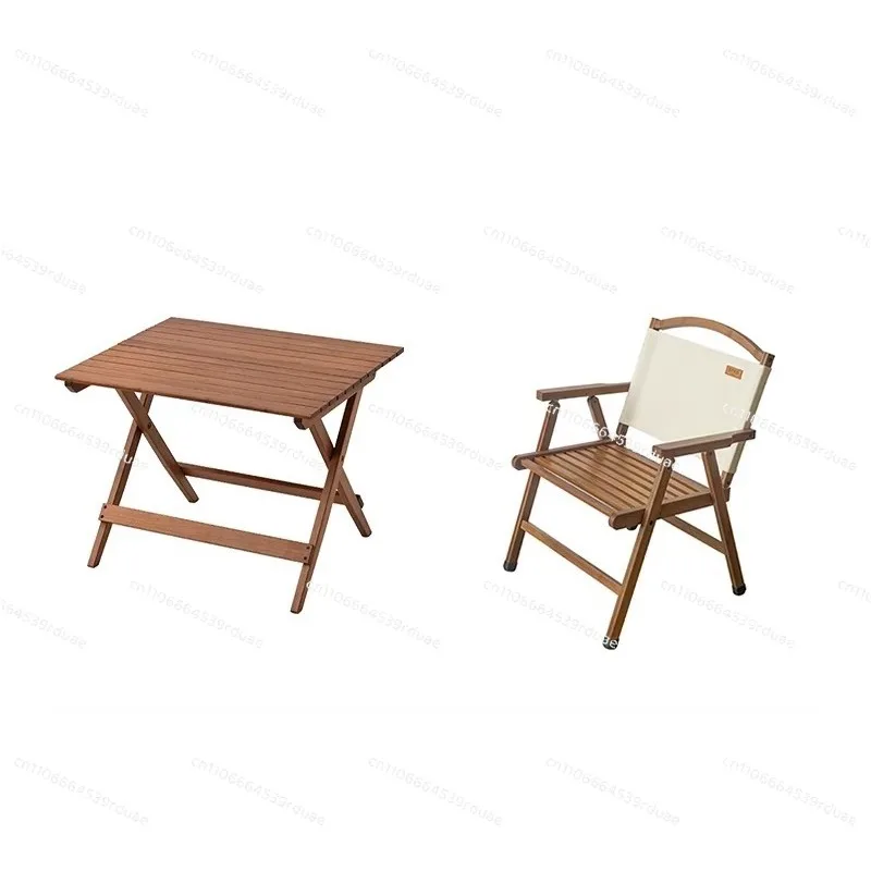 

Outdoor camping folding table, portable small apartment household balcony small table courtyard leisure table and chairs