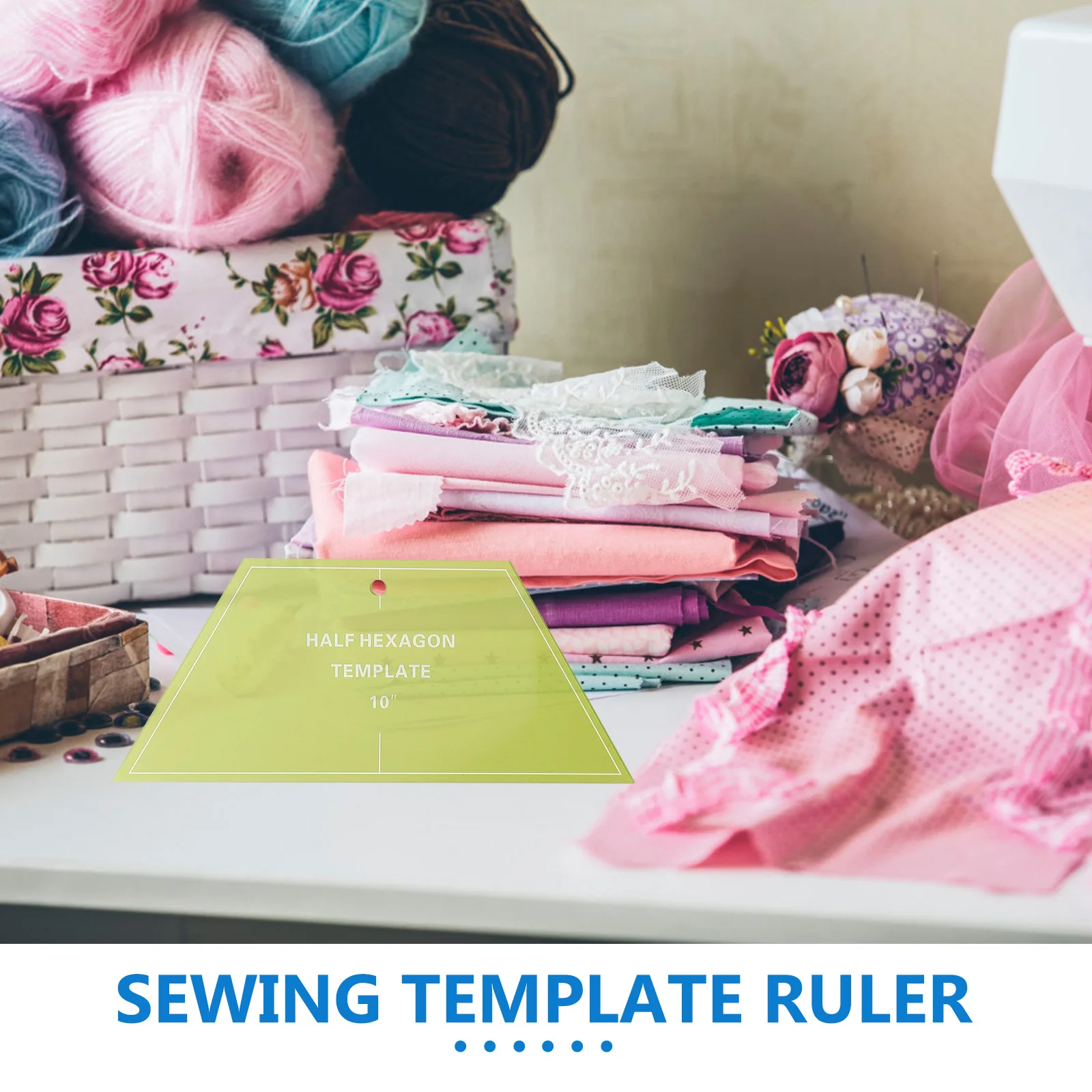 

3 шт., линейка для квилтинга, шестигранный акриловый шаблон для шитья, портативная линейка для резки ткани, лоскутная линейка, принадлежности для квилтинга «сделай сам»