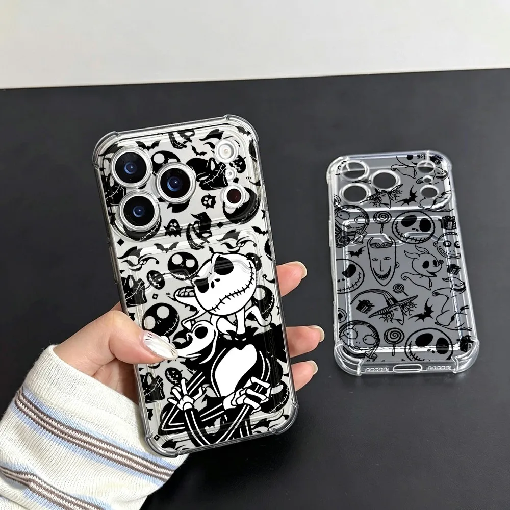 Funda con diseño de Jack Skellington de dibujos animados para Samsung Galaxy A17 A07 A56 A36 A26 A55 A35 A06 A05 A24 A14 A54 A15 A25 A34 5G
