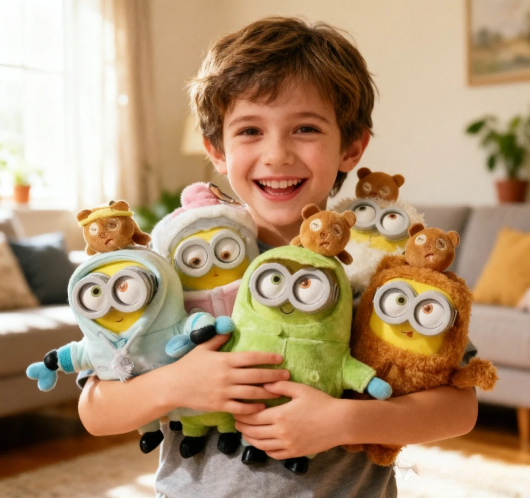 BOB&TIM Serie “Minions Vs. Monsters” — Recién Lanzado, Juguete de Peluche de Dibujos Animados Estilo Anime, Caja Sorpresa, Regalos de Moda