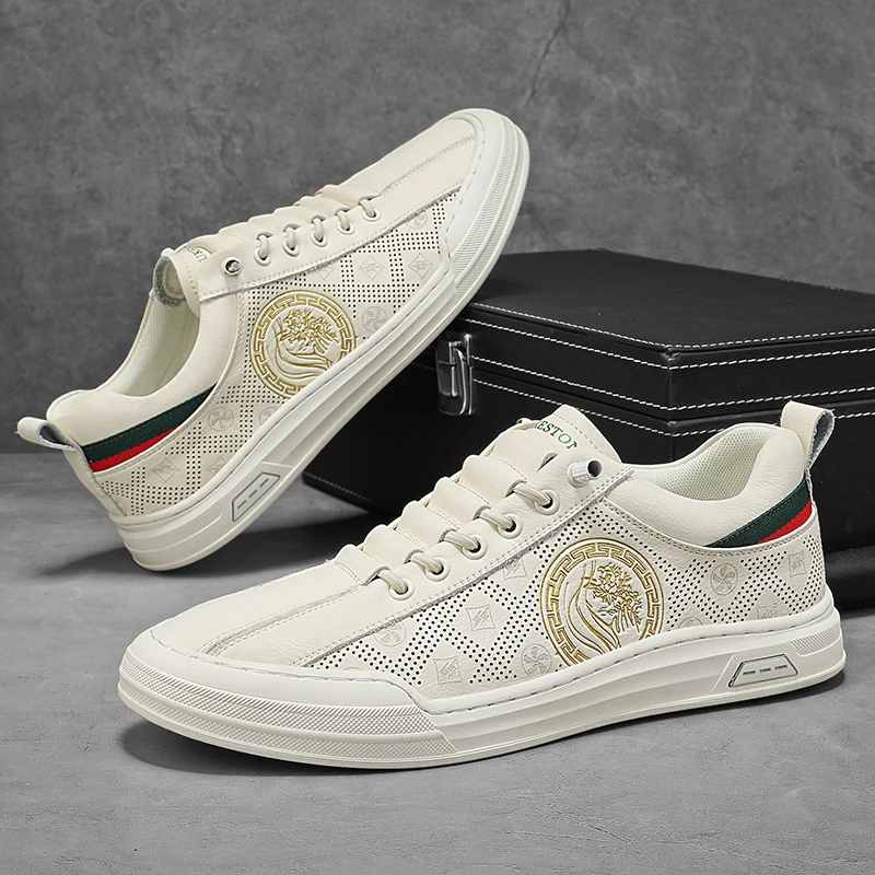 

2025 Men's New Autumn German-Style Training Sneakers - Chunky Low-Tops, Breathable & Versatile for Skateboarding & Casual Wear