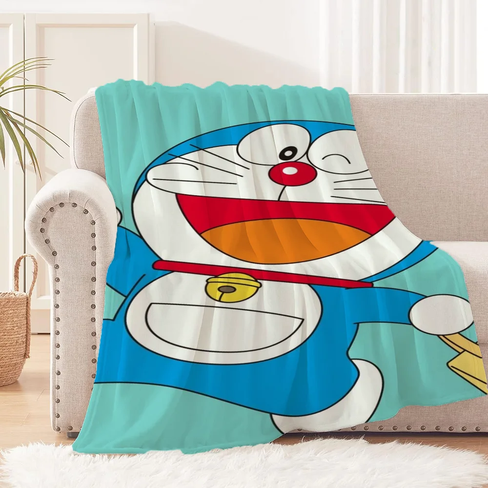 Kid's Blanket for Sofas D-Doraemon Thermal Blankets for Bed Blanket 150cm X 200cm Fluffy Soft Blankets and Throws Cobija Sofa &