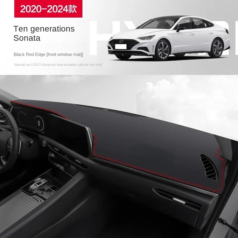 Dashboard Cover Protective Pad Avoid Light Mat Carpet for Hyundai Sonata 8th 9th 10th 2011-2019 2020-2024