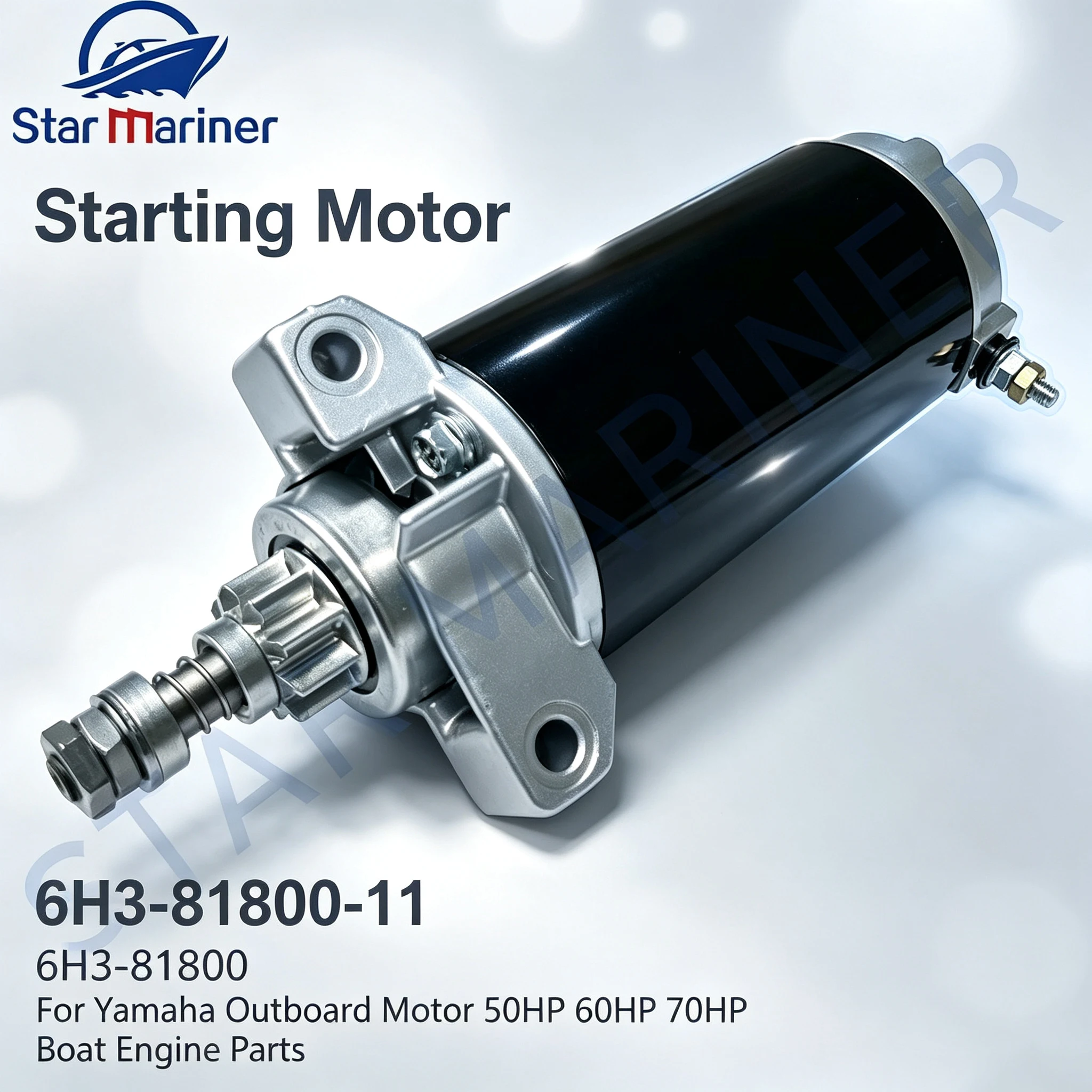 Boat Engine Starting Motor 6H3-81800-11 6H3-81800 For Yamaha Outboard Motor 50HP 60HP 70HP