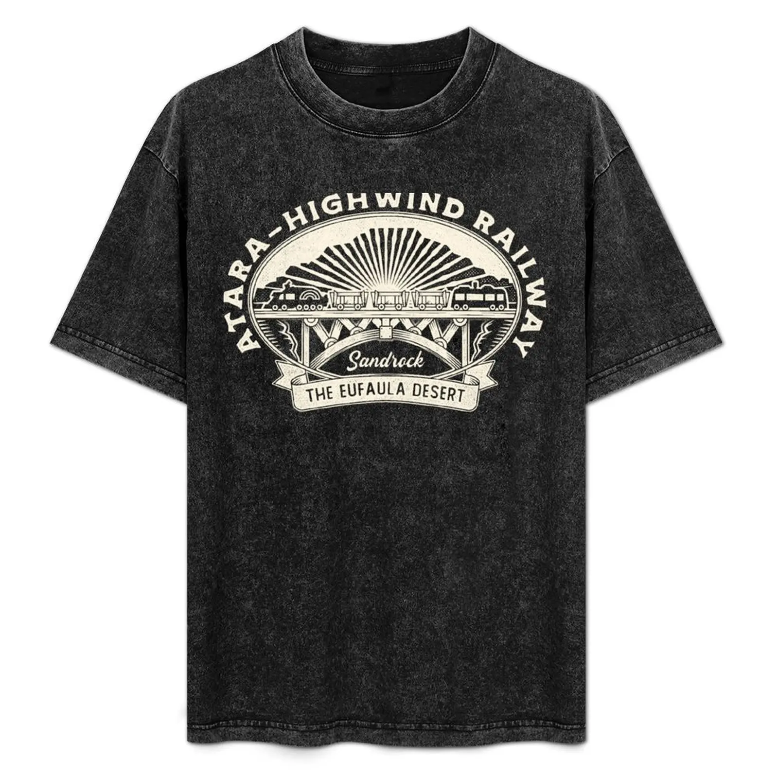 

Eufaula Desert Railway Crest T-Shirt shirts graphic tees tops plus size tops clothes mens graphic t-shirts hip hop